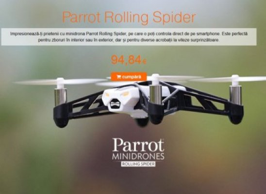 Minidrone controlate de pe smartphone sau tabletă, în oferta Orange